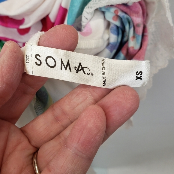 Soma COOL NIGHTS Lace Trim Chemise size XS - Picture 6 of 9